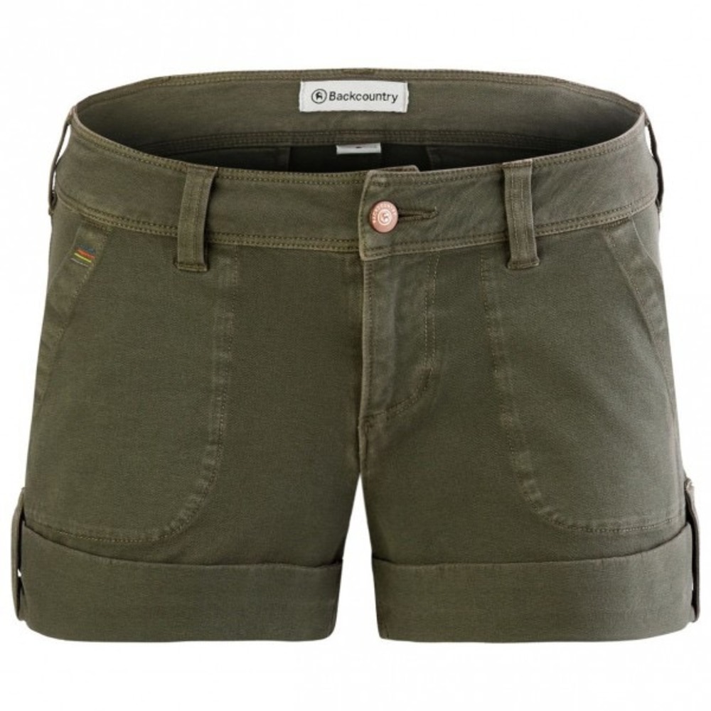 Backcountry Womens Olive Green Casual Cuffed Hiking Shorts Size 6 BCC008C